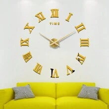 Reloj de pared grande de diseño moderno de 16 pulgadas/36 pulgadas/47 pulgadas, reloj de cuarzo 3D/2D DIY, relojes de moda, pegatinas de espejo acrílico para decoración del hogar en la sala de estar, números de espejo para decoración de oficina, regalos, cumpleaños, graduación, dormitorio, decoración escolar, reloj despertador