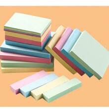 Paquete de 400 hojas de Notas adhesivas coloridas y lindas, suministros de oficina, notas adhesivas desprendibles para estudiantes y trabajadores de oficina, regreso a clases, útiles escolares - Multicolor - Ver 3