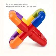 76pcs Plumbing Pipes Building Block Set (With Instruction Manual) - Creative Construction Toy For Teens, Large Sized Educational Puzzle Bricks, Suitable For Party And Holiday Gifts - Multicolor - View 4