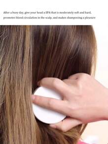 2 piezas Cepillo de masaje para champú, peine para lavarse el cabello, artefacto para masaje del cabelludo, cepillo suave para champú, cepillo de champú - Spa para la cabeza para aliviar la fatiga, mejor regalo para damas, productos para el hogar, cepillo de masaje para el baño en casa