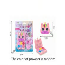 Cosméticos infantis, Maquiagem para crianças, Batom, Sombra para os Olhos, Blush em Pó, Kit de Maquiagem para Crianças para Meninas, Kit de Maquiagem para Crianças, Brinquedos que simulam Maquiagem, Presentes de Natal/Ano Novo/Aniversário, Adequado para idades entre 3 e 8 anos para Fantasiar-se, Brincar e Fazer Festa, Brinquedos Presentes de Natal e Aniversário para Meninas de 4, 5, 6, 7, 8, 9 e 10 anos, Brinquedos de Maquiagem Lavável para Crianças, Maquiagem para Crianças, Maquiagem para Crianças, Conjunto de Maquiagem para Crianças