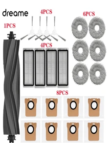 Vacuum Cleaner Robot Parts - Compatible With Dreame L20 Ultra, X20 Pro, X20 Pro Plus Robotic Vacuum Cleaner Accessories And Spare Parts