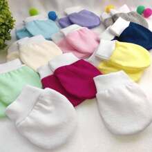 Kit 3 Pairs Of Baby Gloves For Newborns, Baby, Children, 100% Cotton, Own Production - 全白 - 查看 4