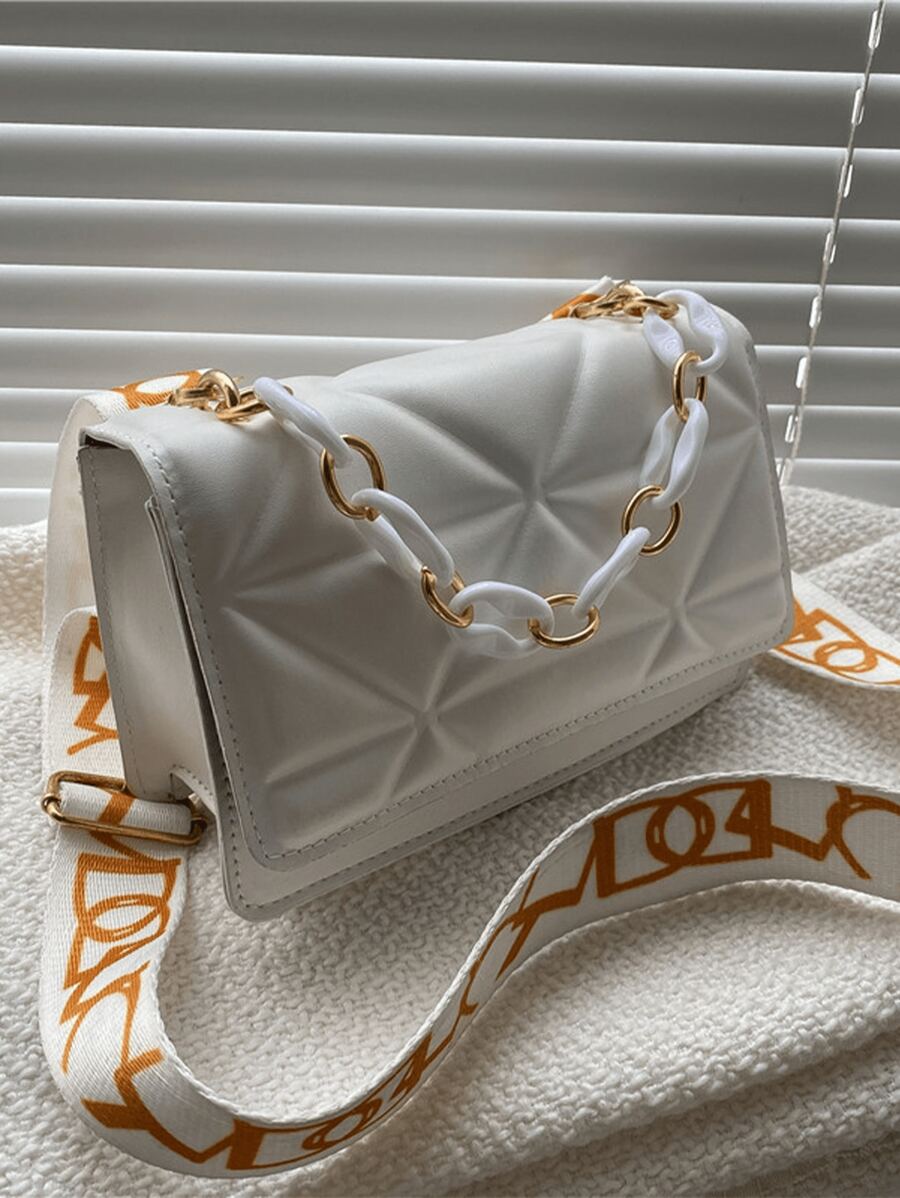 Premium Fashion Embossed Crossbody Bag, Flap Shoulder Bag, Women's Casual Handbags And Wallets Premium Fashion Embossed Crossbody Bag, Flap Shoulder Bag, Women's Casual Handbags And Wallets, Best Choice For White-Collar, Novice Daily Commuter - Multicolor - View 1