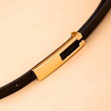 1pc Women Adjustable Skinny Slim Waist Belt With Smooth Buckle, Decor For Dress, Sweater, Shirt