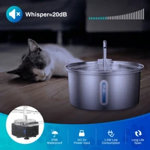 3.2 Gallon Stainless Steel Cat Water Fountain, Equipped With Ultra-Quiet Water Pump, Filtration System, Water Level Window And Faucet, Suitable For Indoor Pets Like Cats And Dogs - Multicolor - View 6
