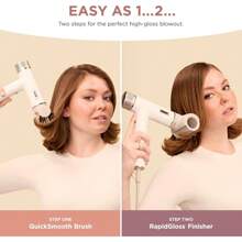 SHARK, Secadora de Cabello SpeedStyle, Multiestilizador, Secadora Iónica, Alta Velocidad IQ, Ideal para Cabello Liso y Ondulado, Color Seda, HD331 - 1 - Ver 9