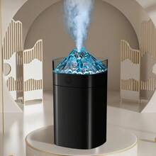 FULLBELL Cool Mist Humidifier, 400ML, 10-20 Hours Runtime, 7 Color Lights, 2 Modes, 24db Quiet