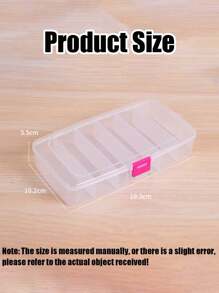 5PCS Storage Box, 5 Compartment And 6 Compartment Clear Visible Plastic Accessory Compartment Clear Container, 5 Compartment 6 Compartment Fixed Storage Box, 5 Compartment 6 Compartment Transparent Plastic Box, Jewelry Item Box, Gadget Parts Box, Packaging Box, Compartment Craft Box, Adjustable For Bead Artwork DIY Crafts Jewelry Fishing Tools Bead Storage