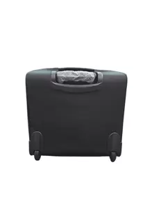 Wheeled Travel Suitcase, Minimalist & Practical Multifunctional - Black - View 3