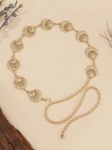 Dây thắt lưng trang trí hình mặt trăng sao vàng cổ điển mùa hè, mùa thu, mùa thu, Halloween - Đồng - Xem 2