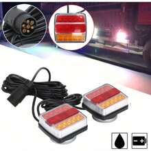 12V Magnetic Trailer Rear Light 10.3 * 9.3 * 6.8cm Board Lamps 7.5 Metre Cable Left And Right Side LED Trailer Lights - Variant1 - View 4