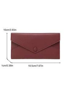 CHARM INFINITE Portefeuille femme anti-vol RFID  doux de type enveloppe style minimaliste slim, porte-monnaie porte-cartes, portefeuille long