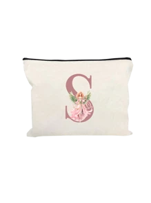 1 Túi đựng đồ trang điểm màu trắng in chữ màu hồng có cánh hình cô gái, chữ màu hồng A-Z, Túi đựng đồ dùng cá nhân du lịch cho tiệc cưới, đồ dùng học tập, đồ dùng du lịch, đồ trang điểm thiết yếu, túi đựng mỹ phẩm, đồ dùng ngày lễ, túi đựng đồ trang điểm, túi đựng đồ trang điểm, đồ dùng trang điểm, đồ dùng đựng đồ trang điểm, đồ dùng trang điểm, ngày lễ, mùa đông, họa tiết da báo, chó xúc xích, quà tặng cho phụ nữ - trắng - Xem 20