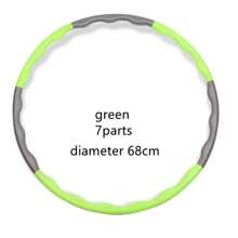 1Pcs 9/8/7 Tubes Yoga Detachable Pilates Hoop Waist Exercise Slimming Sports Hoops Body Building Massage Gym Loss Weight Hoop - Purple - View 1