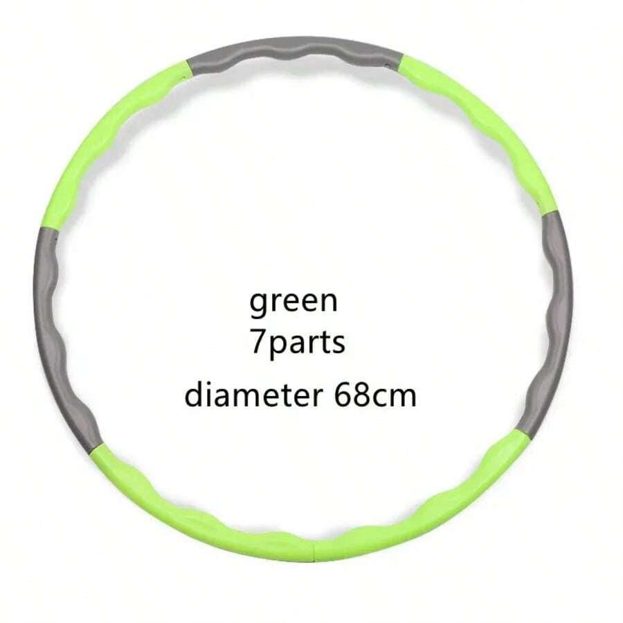 1Pcs 9/8/7 Tubes Yoga Detachable Pilates Hoop Waist Exercise Slimming Sports Hoops Body Building Massage Gym Loss Weight Hoop - Purple - View 1