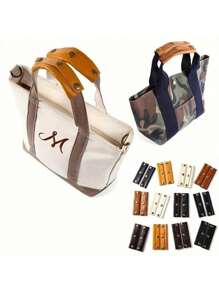 2PCS/1PC PU Leather Bag Handle Luggage Grip Protector Cover Anti-Stroke Suitcase Tote Shoulder Strap Chains Bags Handle Wrap Accessories