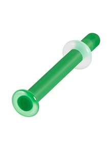 1 pieza Aro de nariz de vidrio de color transparente Retén de aro recto para perforación corporal Joyería