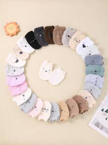 随机颜色婴儿袜子 - 10 双装，带防滑点，适合学步儿童 - 彩色 - 查看 3