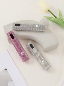 1件 USB 鑽石鑲嵌手持式充電 LED 美甲燈，附 LCD 螢幕，便攜迷你美甲烘乾燈，白色鑽石造型裝飾，適用凝膠指甲油，8顆高效 LED 燈珠，8倍放大鏡，快速高效美甲固化 - 彩色 - 查看 7