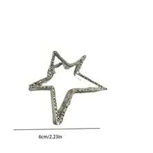 1 pieza Pinza de pelo con forma de estrella dulce y fresca para mujeres con cabello , pasador de pelo con forma de estrella para peinados semi-recogidos, accesorio de pelo tipo garra para la parte trasera de la cabeza