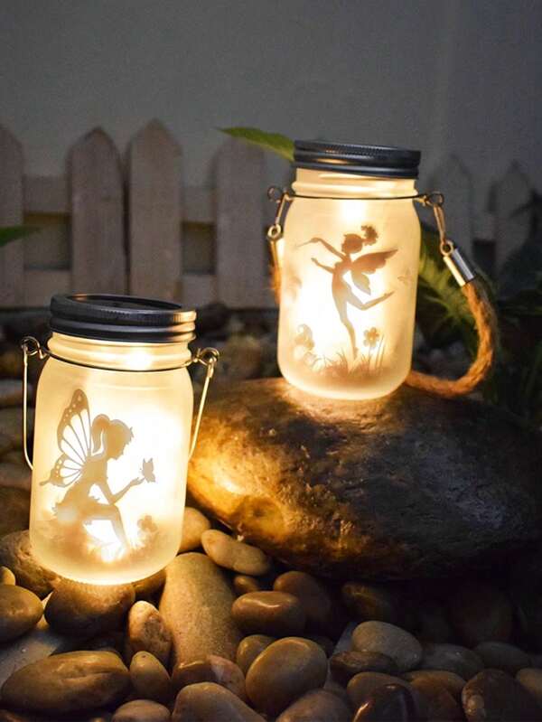 1PC New Solar Mason Jar Fairy Lights, Waterproof Fairy Solar Lights For Courtyards, Garden LED Lights. Ideal For Outdoor Decoration And Creating Outdoor Scenes, They Serve As Ambient Decorative Lights. Suitable For Use On Patios, In Gardens, Both Indoors And Outdoors, As Well As In Courtyards, Villas, And Parks. They Make Wonderful Gifts For Family And Friends.