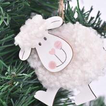 1Piece Felt Sheep Hanging Decorations Adorable Easter Charms Cute Lamb Hanging Ornaments For Home Holiday Party Decor Sheep Plush Decorative Items Easter Decorations Easter Decor Party Gift Gifts Birthday Graduation