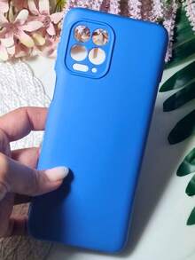 Case For Moto G100 - TPU With Velvety Interior For Cell Phone - Protection And Elegance - Azul Turquesa - Xem 5