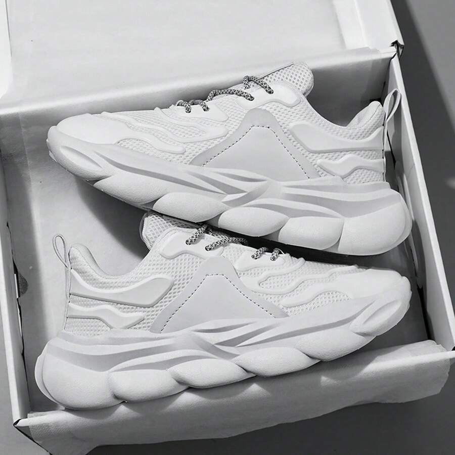 Zapatos de hombre Tenis Tenis para hombres Zapatos negros Zapatos blancos - Blanco - Ver 1