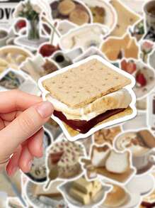 YWWBLD 50 miếng dán cổ điển Hàn Quốc màu nâu nhạt hàng ngày cho ván trượt, đàn ghi ta, hành lý, tủ lạnh, trang trí phòng, miếng dán sáng tạo tự làm - Nhiều màu - Xem 6