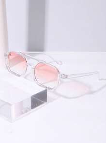 Kính trong suốt đa giác hai chùm tia cổ điển cao cấp dành cho nam, trang trí ngoài trời cho kỳ nghỉ bãi biển mùa hè, ngoài trời, du lịch - Trong sáng - Xem 5