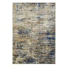 Alfombra abstracta lavable, alfombra lavable a máquina, alfombra suave de pelo corto, resistente a las manchas, alfombra decorativa para interiores, decoración del hogar, alfombra de oficina, alfombra de piso de estilo rústico para decoración de dormitorio y cocina - Camello azul - Ver 10