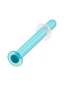 1 pieza Aro de nariz de vidrio de color transparente Retén de aro recto para perforación corporal Joyería