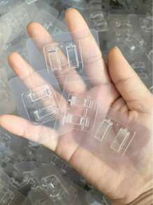 50pcs Outdoor String Light Hooks With Adhesive Strips - Waterproof, UV-Resistant, Non-Damaging, Tool-Free Installation, Suitable For Christmas, Patio, Garden, Balcony Decoration,Bathroom Shelf,Hangers Hooks Hanger,Wall Pictures,White Hook,Black,Sticky Wall Hooks,Purse Hanger Wall,Wall Hangings,Picture Frame Hooks