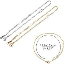 MAGICALCUTDIE About 5 Inch 10pcs Bracelet Chain Stainless Steel Chain Bracelet Cable Chain With Lobster Claw Clasps Stainless Steel Chain For Jewelry Bracelet Making