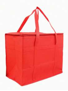 Large Capacity Insulated Grocery Tote Bag, Reusable, Soft Cooler Bag, Cold/Hot Food Delivery Bag, Lightweight, Durable Zipper, Foldable, Upright Standing