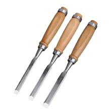 1 件木工凿木工工具套装，钢锤端木工凿，手柄采用木质复合材料，符合人体工程学的木工凿套装