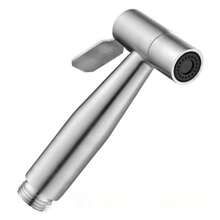 1 Set Handbrause Bidet Sprüher Kit, einfach zu installierender Toiletten-Sitz Bidet Sprüher Set, Edelstahl verstellbarer Durchfluss Bidet Sprüher für Toilettenreinigung