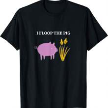 Floop The Pig Adventure Card Wars Time Funny T-Shirt - 黑色 - 查看 1