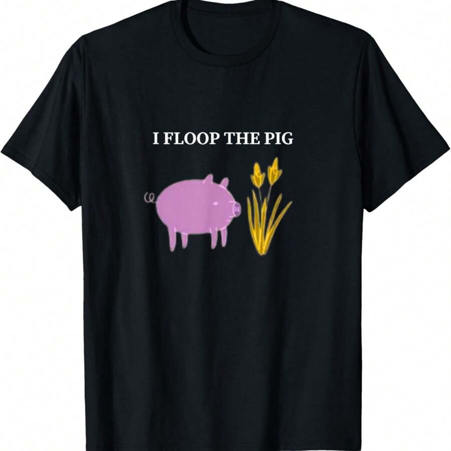 Floop The Pig Adventure Card Wars Time Funny T-Shirt - 黑色 - 查看 1