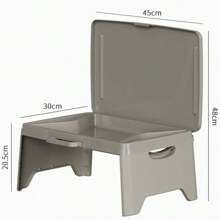 Portable Folding Desk, Multifunctional Laptop Stand Table For Students, Bedside, Slouchy - Black - View 7