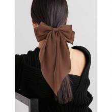 2 piezas Horquillas de lazo grande y lindo para el cabello de mujer, adorno para el cabello, artículo de moda bonito para uso diario, de fiesta o de viaje, esencial portátil