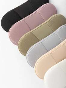 3双装女士3D船袜，透气加厚蝴蝶结足底按摩保健隐形袜，硅胶防滑丝质船袜，圣诞礼物 - 常規款 - 查看 2