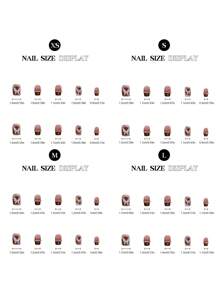 YADORNOS 10 piezas Uñas postizas cortas en forma de ataúd, de acrílico prensado a mano, con diamante, en color borgoña con diseño de mariposa francés, brillos y perlas, de estilo retro, con pegamento de gelatina y lima de uñas, suministros de manualidades de arte de uñas DIY