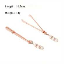 A Pair Of Manyjoy Elegant Beaded Mammary Labia Clips, BDSM Binding Clitoris Clips, Metal Nipple Clips With Pendants, No Power, No Battery, Sensual Intimate Toy Accessories, Sex Toys,Boob Toys