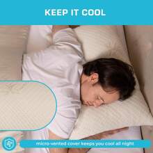 Xtreme Comforts Shredded Memory Foam Pillow- Allergy-Friendly & Cooling Pillow Cover For Side, Back & Stomach Sleepers- Machine Washable - Foam Pillows For Sleeping & Neck Pain Relief (Queen) - 1 - View 6