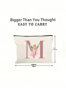 1 Túi đựng đồ trang điểm màu trắng in chữ màu hồng có cánh hình cô gái, chữ màu hồng A-Z, Túi đựng đồ dùng cá nhân du lịch cho tiệc cưới, đồ dùng học tập, đồ dùng du lịch, đồ trang điểm thiết yếu, túi đựng mỹ phẩm, đồ dùng ngày lễ, túi đựng đồ trang điểm, túi đựng đồ trang điểm, đồ dùng trang điểm, đồ dùng đựng đồ trang điểm, đồ dùng trang điểm, ngày lễ, mùa đông, họa tiết da báo, chó xúc xích, quà tặng cho phụ nữ - trắng - Xem 10