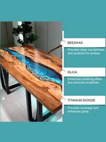 1 Pack Of 100ml Epoxy Resin Polish * 1pc Towel, Stain Cleaner, Stain Remover, Cleaning, Repairing Scratches, Polishing Surface Cleaning And Care Agent, Widely Used In Epoxy Resin Countertops, Car Resin Dashboards, Wood And Metal, Etc.