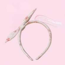 Diadema con orejas de conejo para niñas, lindas diademas de Pascua para niñas, accesorios para el cabello para fiestas de Pascua y vida diaria. - Rojo - Ver 5