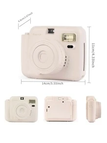 Popoto Instant Camera Gift Set, Captures Colorful Photos In 1 Minute, Compatible With Mini11/12 Film, Ideal Birthday, Holiday, Party, Outdoor, Wedding Gift For Him/Her (Batteries And Film Not Included) - 白色相機套裝 - 查看 2